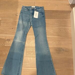 Frame Denim Light Blue Flare Jeans